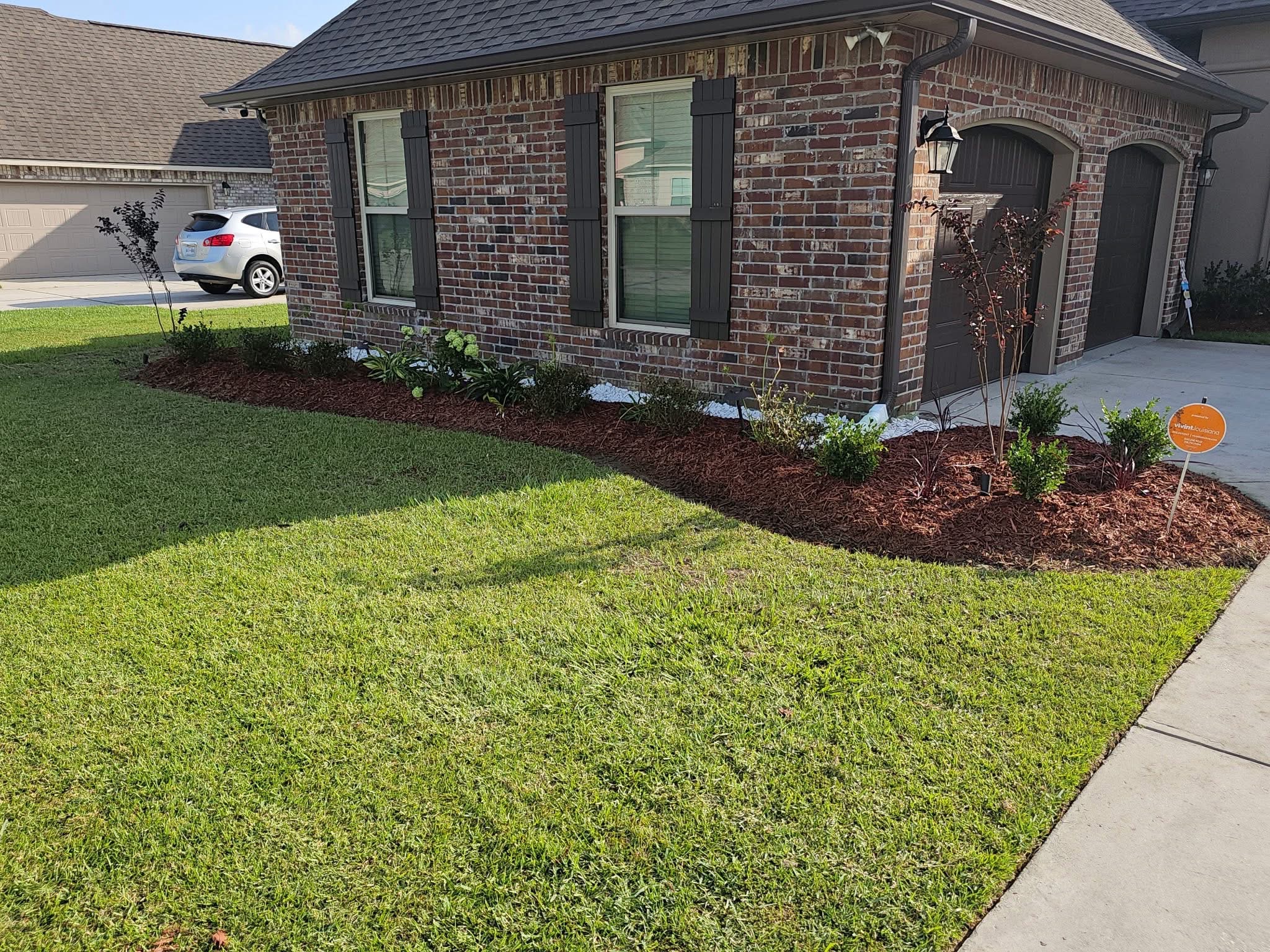 Completed outdoor beautification service